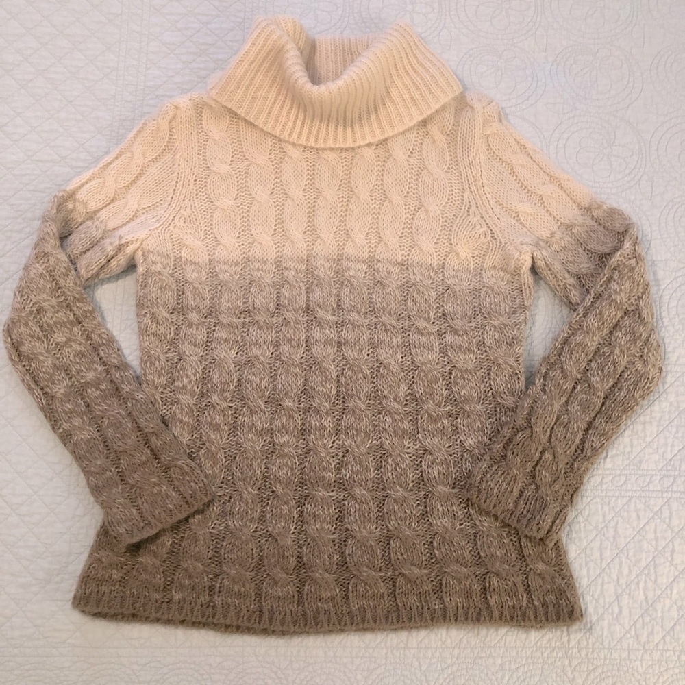 Lauren Ralph Lauren Ombre cowl neck mohair blend sweater. Women’s size XL.